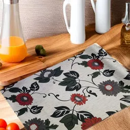 REVEXO Grey & Red Printed Water-Resistant Shelf Liner-picture-39