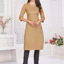 GREAT OUTFITS Floral Printed Pure Cotton Kurti-image-50