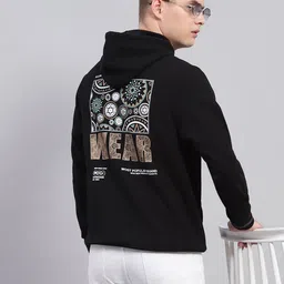 Monte Carlo Men Printed Cotton Hooded Sweatshirt image 3