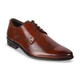 J.FONTINI Men Textured Leather Formal Brogues image 2