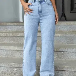 R.Code by The Roadster Life Co. Women Relaxed Fit High-Rise Light Fade Stretchable Jeans-picture-26