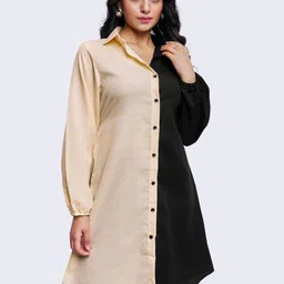 Mast & Harbour Women Colourblocked Shirt Dress-picture-11