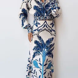 Routes by All About You Printed V-Neck Top With Skirt Co-Ords image 3