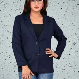 bluewears Women Solid Single Breasted Casual, Formal, Party, Festive & Wedding Blazer-picture-13