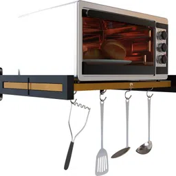Containers Kitchen Rack Wall Mount Oven Stand and Spice Organizer (60 L x 40 W x 10 H in CM's, Iron-image-20