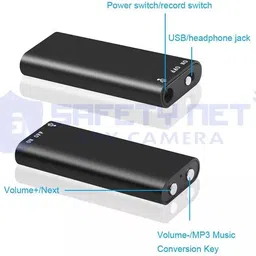 PERAMISYM Hidden Mic Voice Recorder – 8GB Memory, Portable 8 GB Voice Recorder image 2