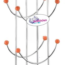 gridkitchen Stainless Steel Smile Cup Stand Coffee Mug Holder Tea cup stand Stainless Steel Glass Holder image 2