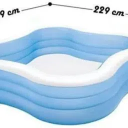 tiny tales 57495EP Swim Center Family Pool (Multicolor) Inflatable Swimming Pool image 2