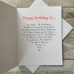 kneft Happy Birthday Greeting card for Girlfriend/Boyfriend/Friend Greeting Card image 4