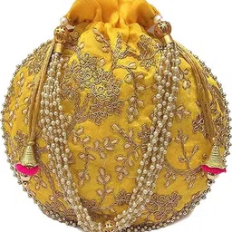 taycore living Women Yellow Potli-picture-46