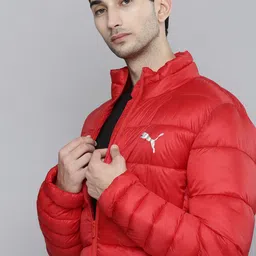 Puma Men Red Bramd Logo Printed  Padded Jacket-picture-19
