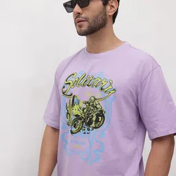 The Roadster Life Co. Printed Pure Cotton Relaxed Fit T-shirt-picture-52