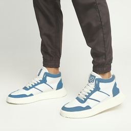 yoho Men Colourblocked Lightweight Mid-Top Sneakers-picture-9