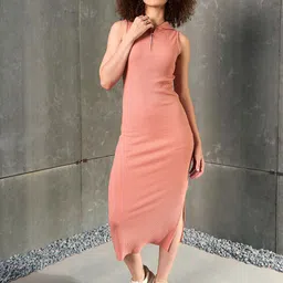 SASSAFRAS Bodycon Maxi Dress image 2