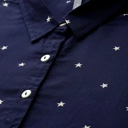 HERE&NOW Geometric Printed Indigo Kurta image 5