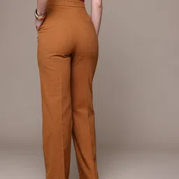 MANGO Women Straight Fit High-Rise Trousers image 2