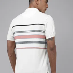 U.S. Polo Assn. Denim Co. Striped Polo Collar Pure Cotton Slim Fit T-shirt image 4