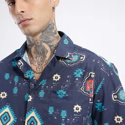 glitchez Timeless Classic Printed Relaxed Fit Shirt image 4
