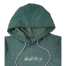 Cavio Kids Green Solid Full Sleeves Sweatshirt image 3