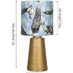 Homesake Multicolor Metal Modern Table Lamp with Shade image 4