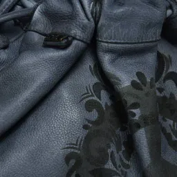 Art N Vintage Vitis Blue Leather Printed Medium Backpack image 5