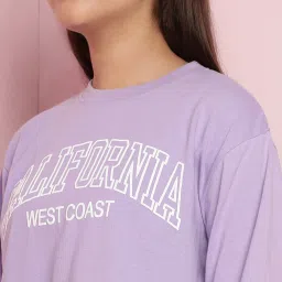 Lil Tomatoes Purple Cotton Blend Regular Checks Night Suit image 4