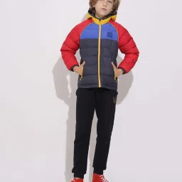 Jack & Jones Junior Boys Multicolor Color Block Full Sleeves Puffer Jacket image 4