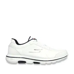 Skechers Men's GO WALK 5 - BURTON White Navy Walking Shoes-picture-43