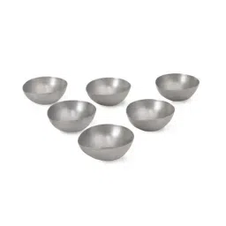 Home4U Silver Iron 6 cm Jagmag Diya - Set of 6-picture-39