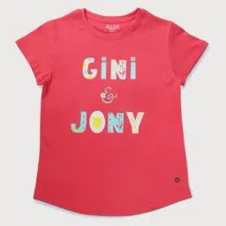 Gini & Jony Kids Dark Pink Printed Top-picture-39