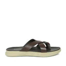 Privo by Inc.5 Men's Brown Cross Strap Sandals-picture-11
