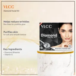 VLCC Diamond Facial Kit & Insta Glow Diamond Bleach Combo image 4