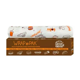 WRAP n PAK Wrapping Paper Roll Twin Tone Parchment Type 11 Inch (27.94 cm) x 25 m Reheatable, (Pack of 40 Pcs)-picture-26