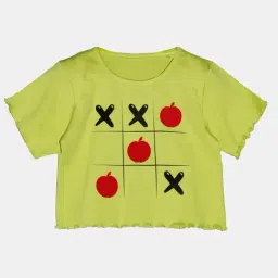 Kiddopanti Kids Green Cotton Printed Tee-picture-16