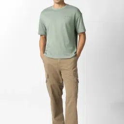 Van Heusen Green Regular Fit Printed T-Shirt image 5