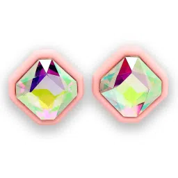 Karatcart Pink Matte Finish Rhinestone Stud Earrings For Women image 4