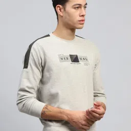 Monte Carlo Grey Regular Printed Sweatshirt image 4
