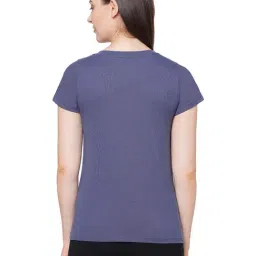 Soie Blue Printed T-Shirt image 2