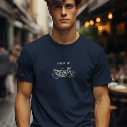 Bullmer Multi Cotton Blend Regular Fit Print T-Shirt image 4