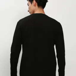 showoffff SHOWOFF Black Slim Fit Printed Sweatshirt image 4