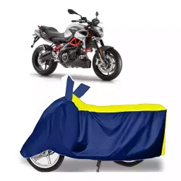 Auto Pearl Bike Cover for Aprilia Shiver 900 (Yellow & Blue)-picture-19