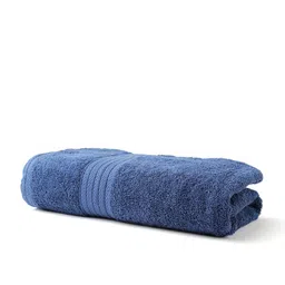 BOMBAY DYEING Navy Cotton 450 GSM Bath Towel image 2