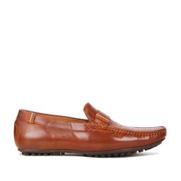 Bata Men's PERCY TEXTURE Tan Loafers-picture-24