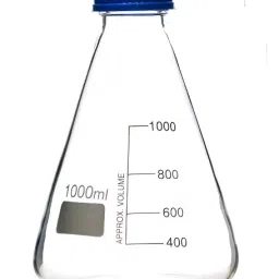 Abgil 1000ml Borosilicate Glass Narrow Conical Erlenmeyer Flask with Screw Cap ABG1469-image-39