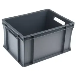 RS PRO 20L Grey Plastic Medium Euro Containers, 400mm x 300mm x 220mm Model No 7259151-picture-32