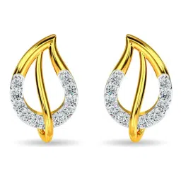 Kisna Diamond & Gold Jewellery 18k (750) Gold Dior Diamond Earring-picture-19