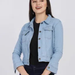 BUYNEWTREND Blue Regular Fit Jacket-picture-12