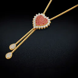 Joyalukkas Blush Heart Elegance Gold Necklace-image-49