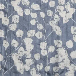 Silk Land Blue Printed Ready To Wear Saree with Unstitched Blouse image 5