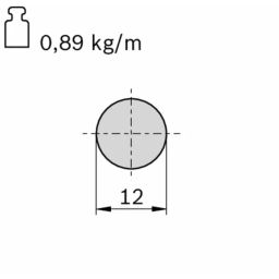 Bosch Rexroth Rod 12 mm Diameter, 2.9m L, 3842539415-picture-21